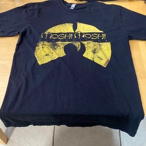 Brand Next level apparel black and yellow t shirt